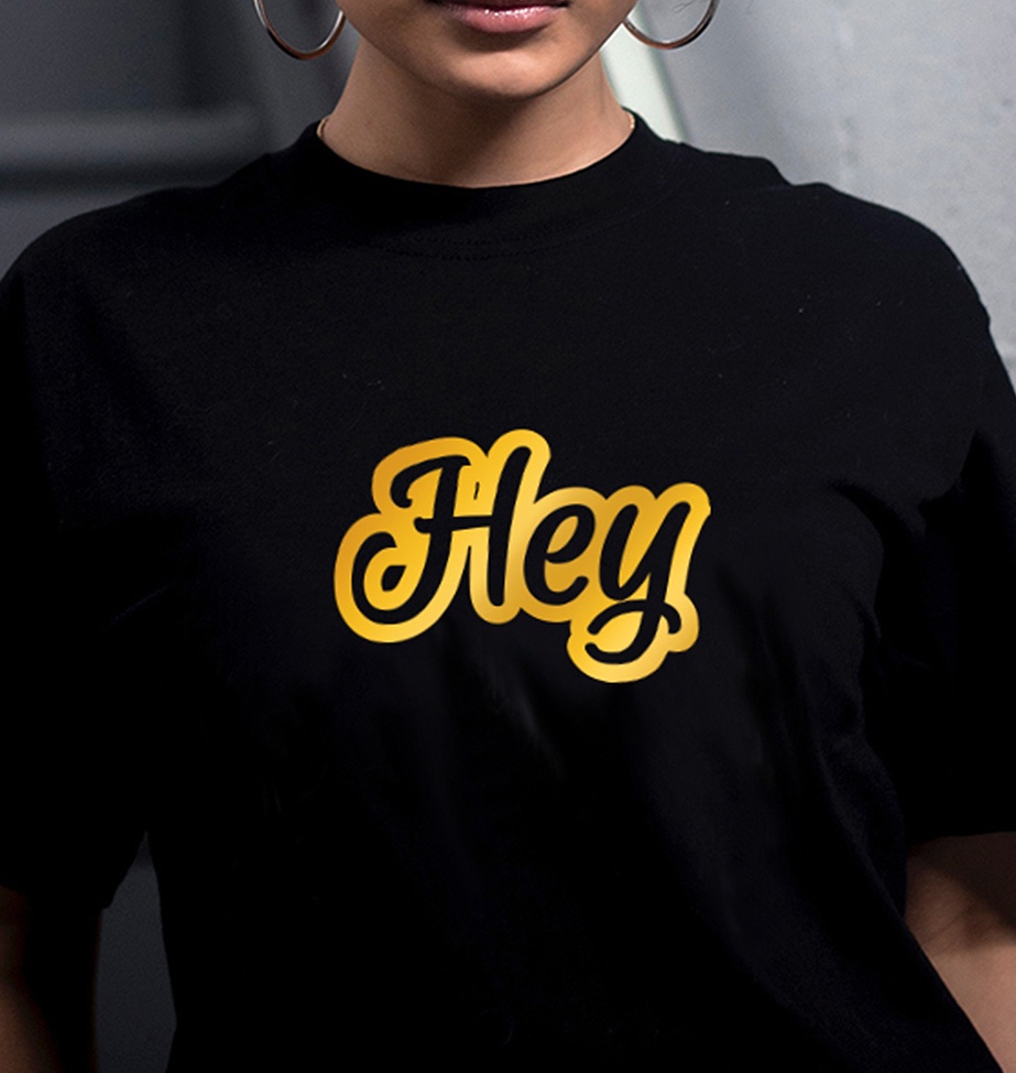 Customized Black Tshirt Print