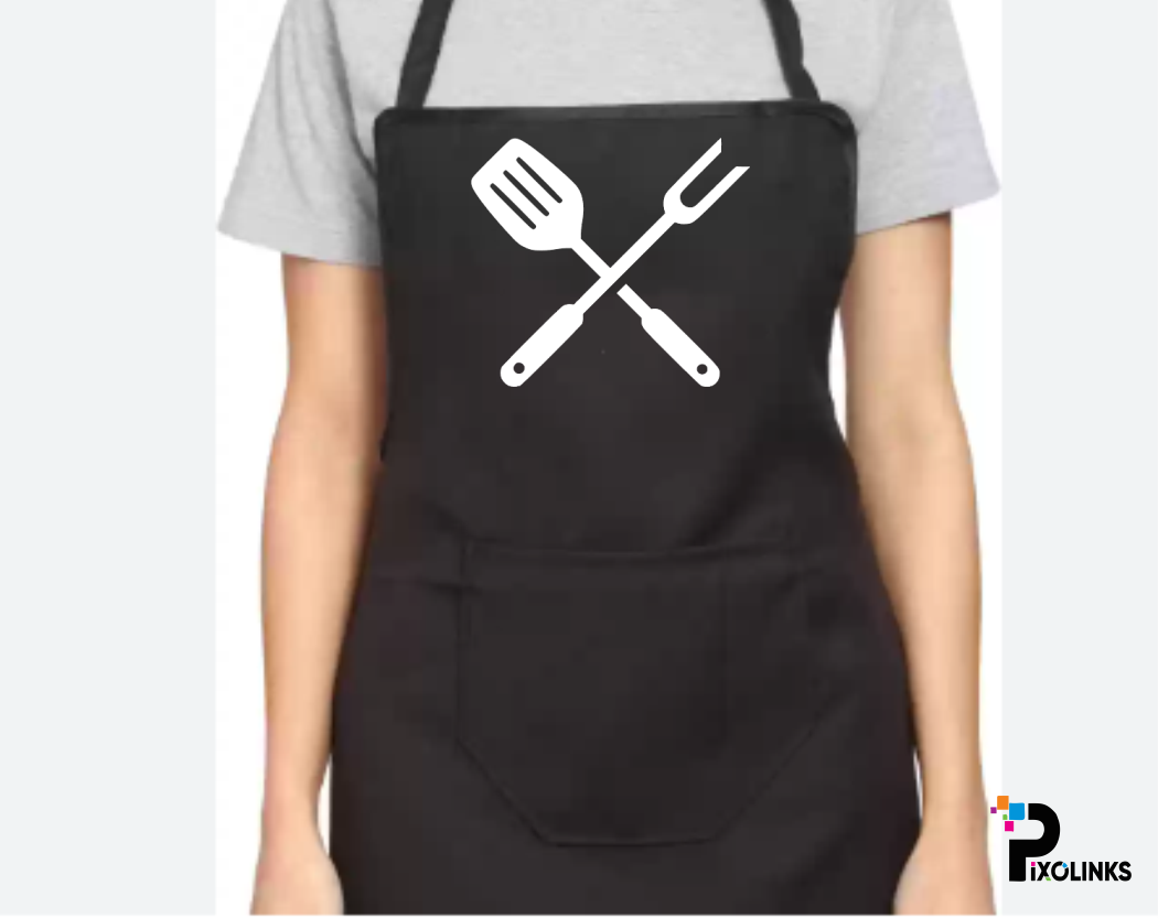 Kitchen Apron With Customized Print - Your Own Design Are Print