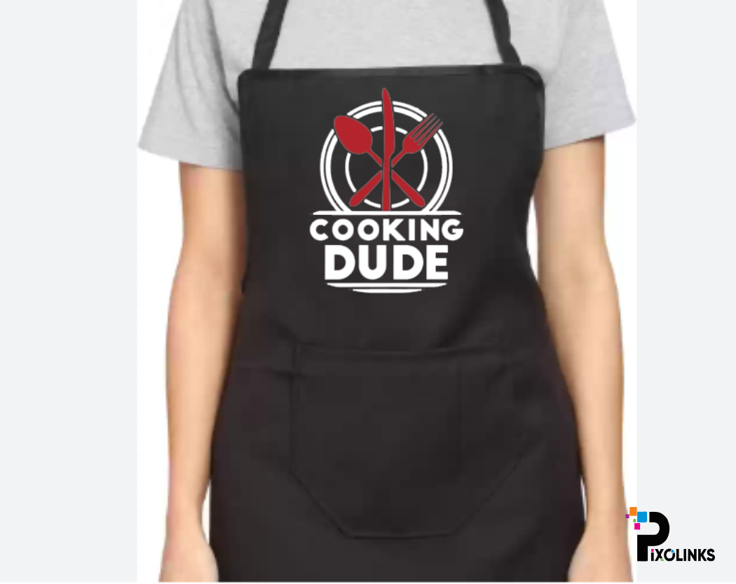 Kitchen Apron With Customized Print - Your Own Design Are Print