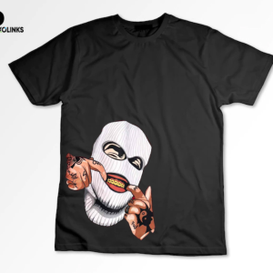 Jin Tshirt – White and Black Cotton tshirt Half Sleeve