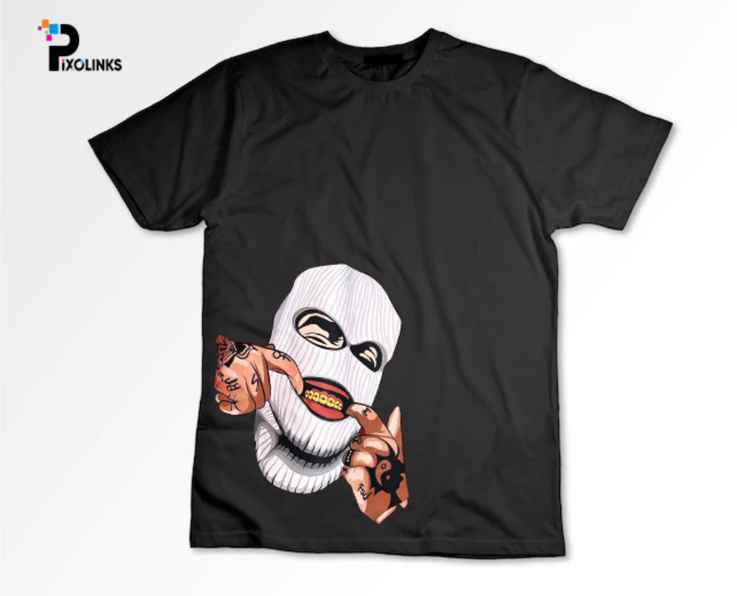 Jin Tshirt – White and Black Cotton tshirt Half Sleeve