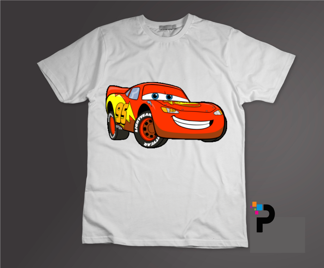 McQueen Car Tshirt Print