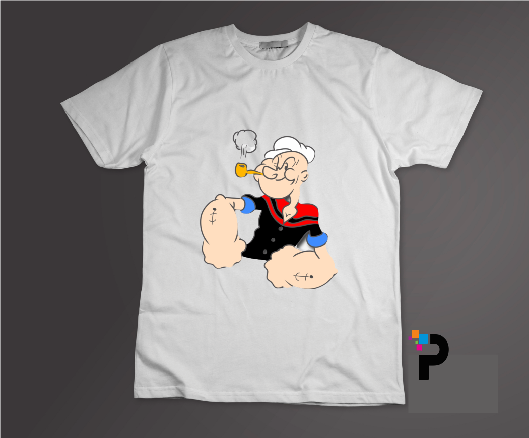 Popiye Tshirt Print