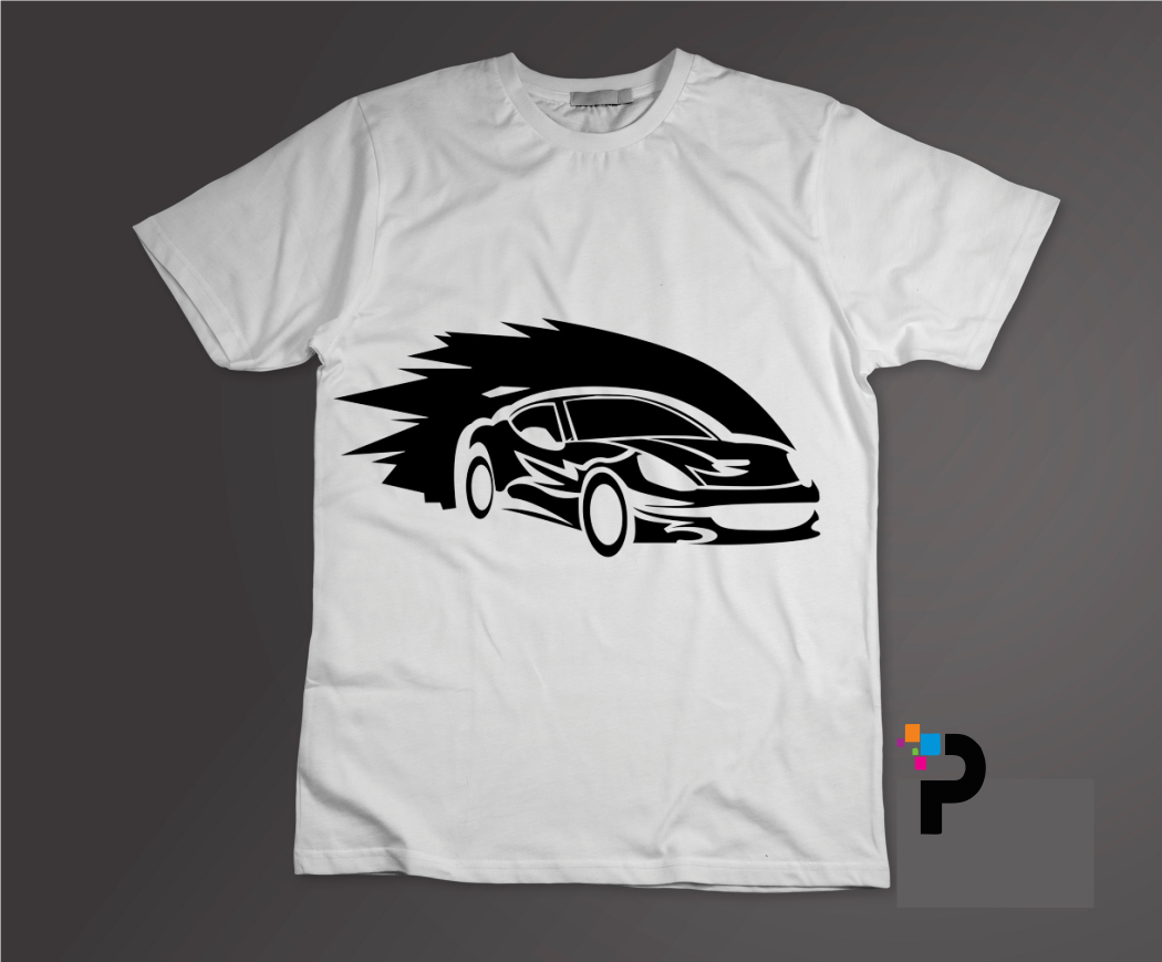 Racing Sport Car Tshirt Print