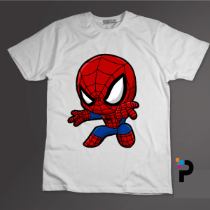 Spiderman Cartoon Character Tshirt Print