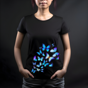 Butter Fly Tshirt Print