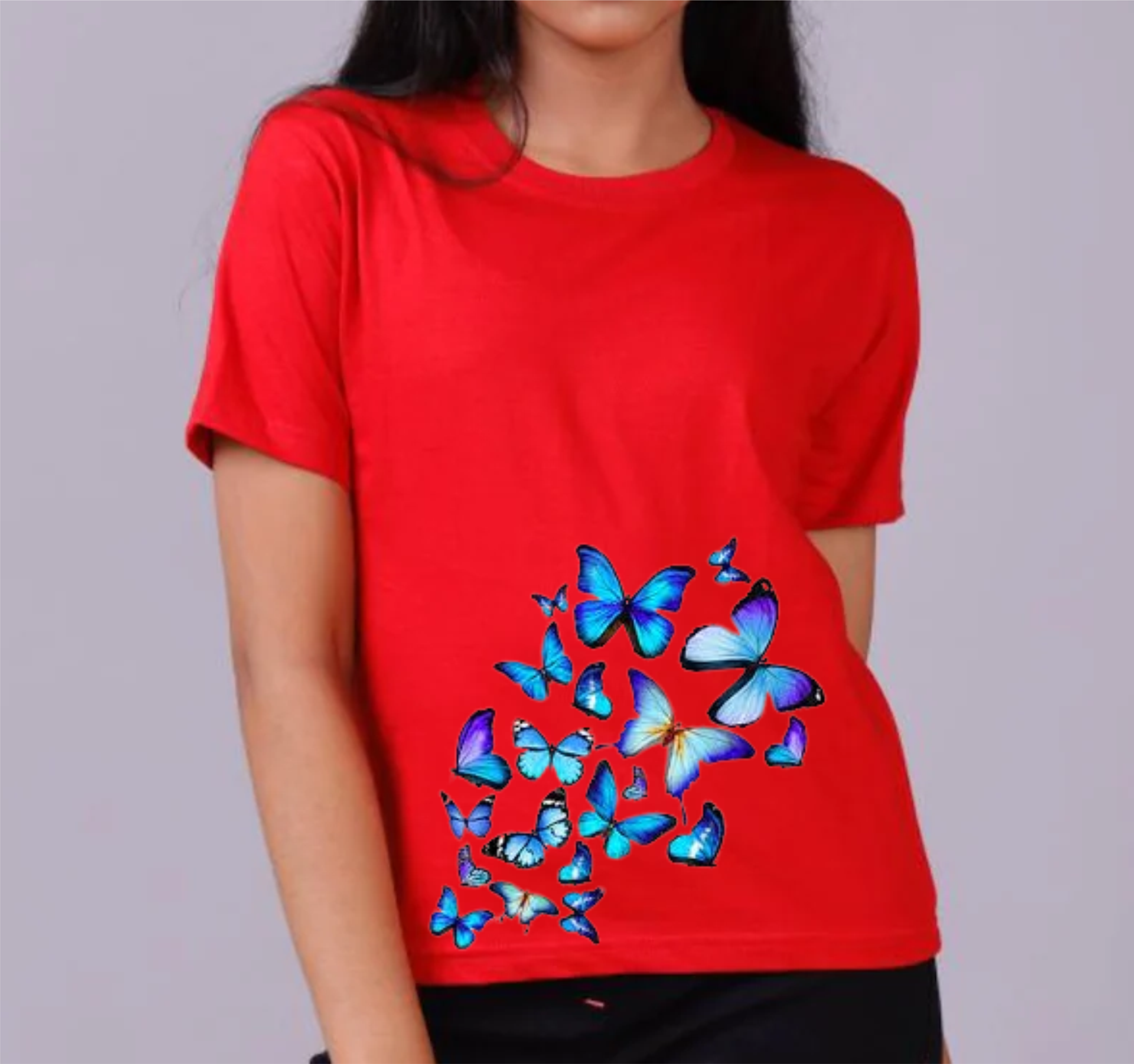 Butter Fly Tshirt Print