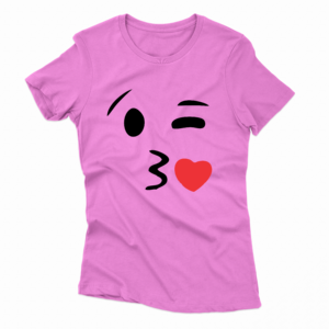 Emoji Kiss Tshirt Print