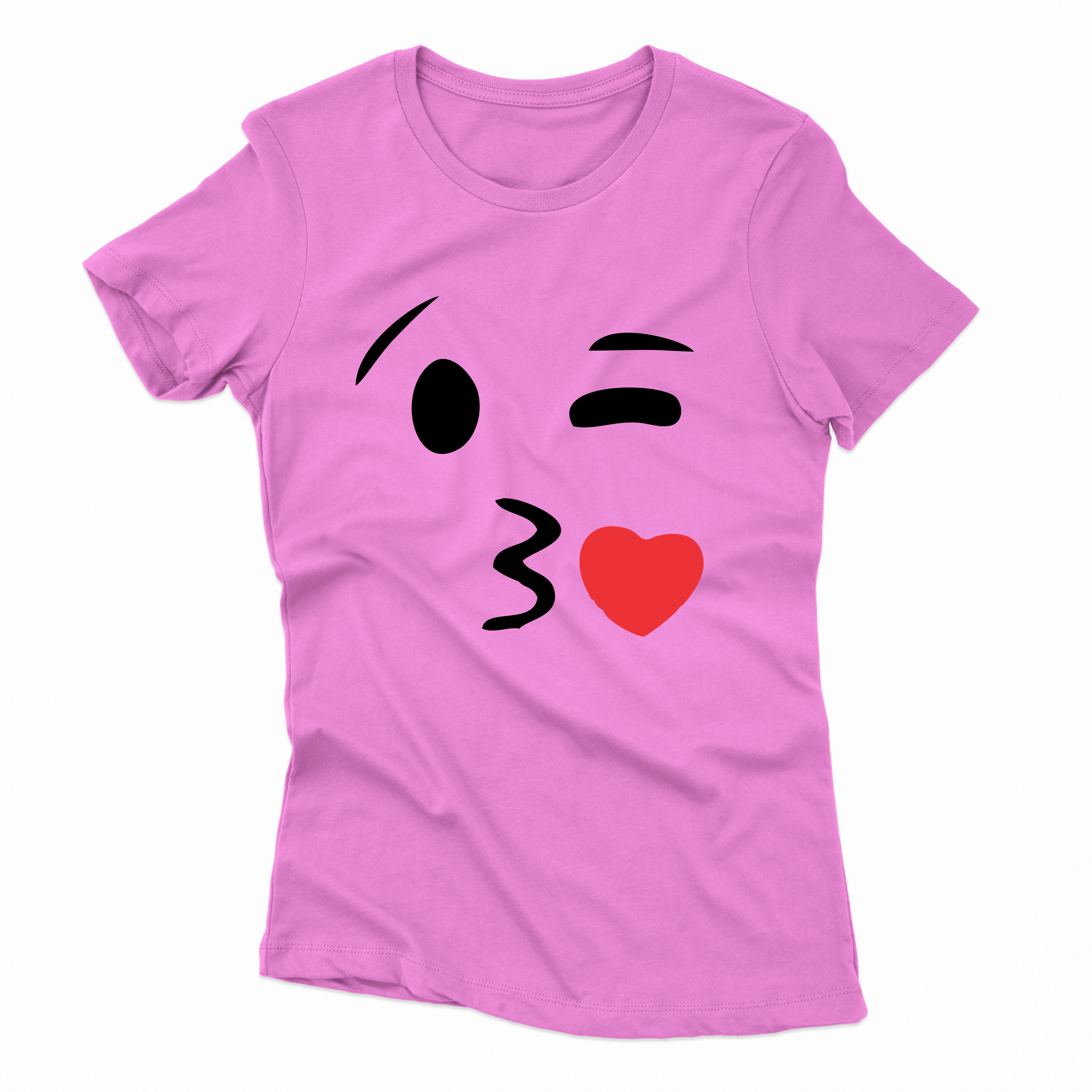 Emoji Kiss Tshirt Print