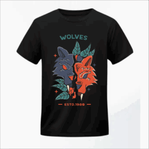 Wolves Tshirt Print