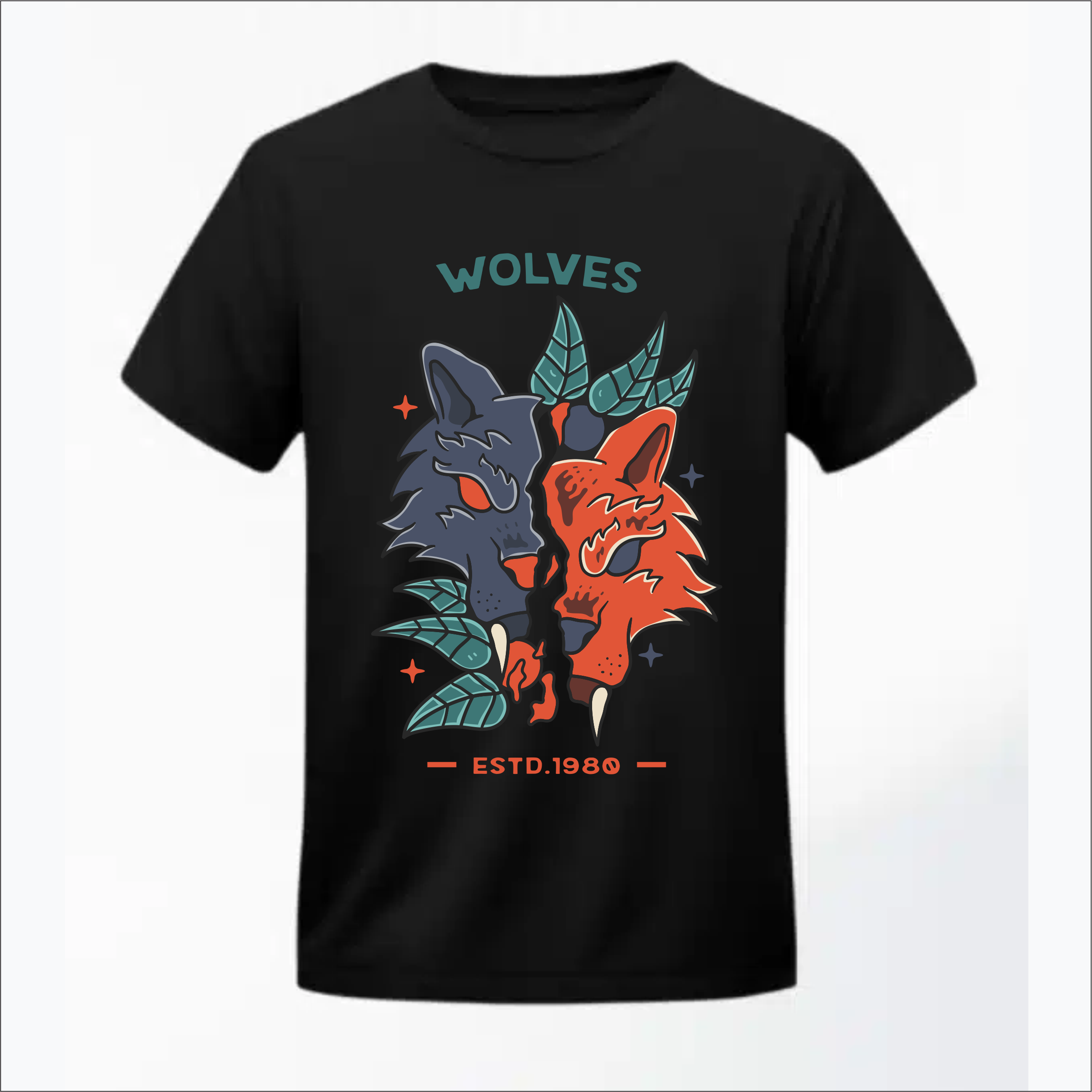 Wolves Tshirt Print