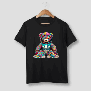 Hip Hop Graffiti Teddy Bear Tshirt
