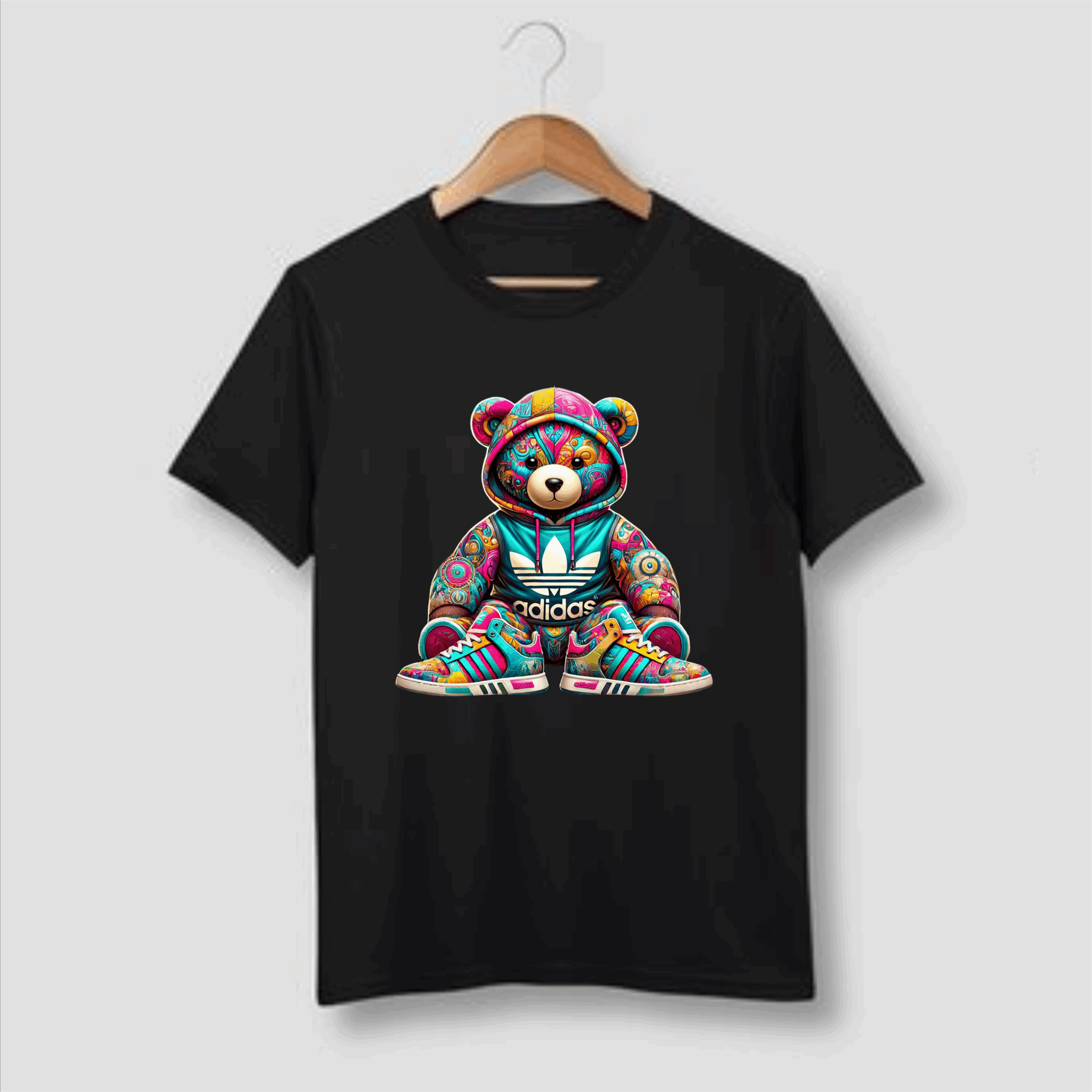 Hip Hop Graffiti Teddy Bear Tshirt
