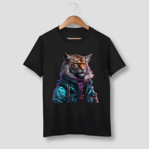 Streetwear Lion Tshirt Print