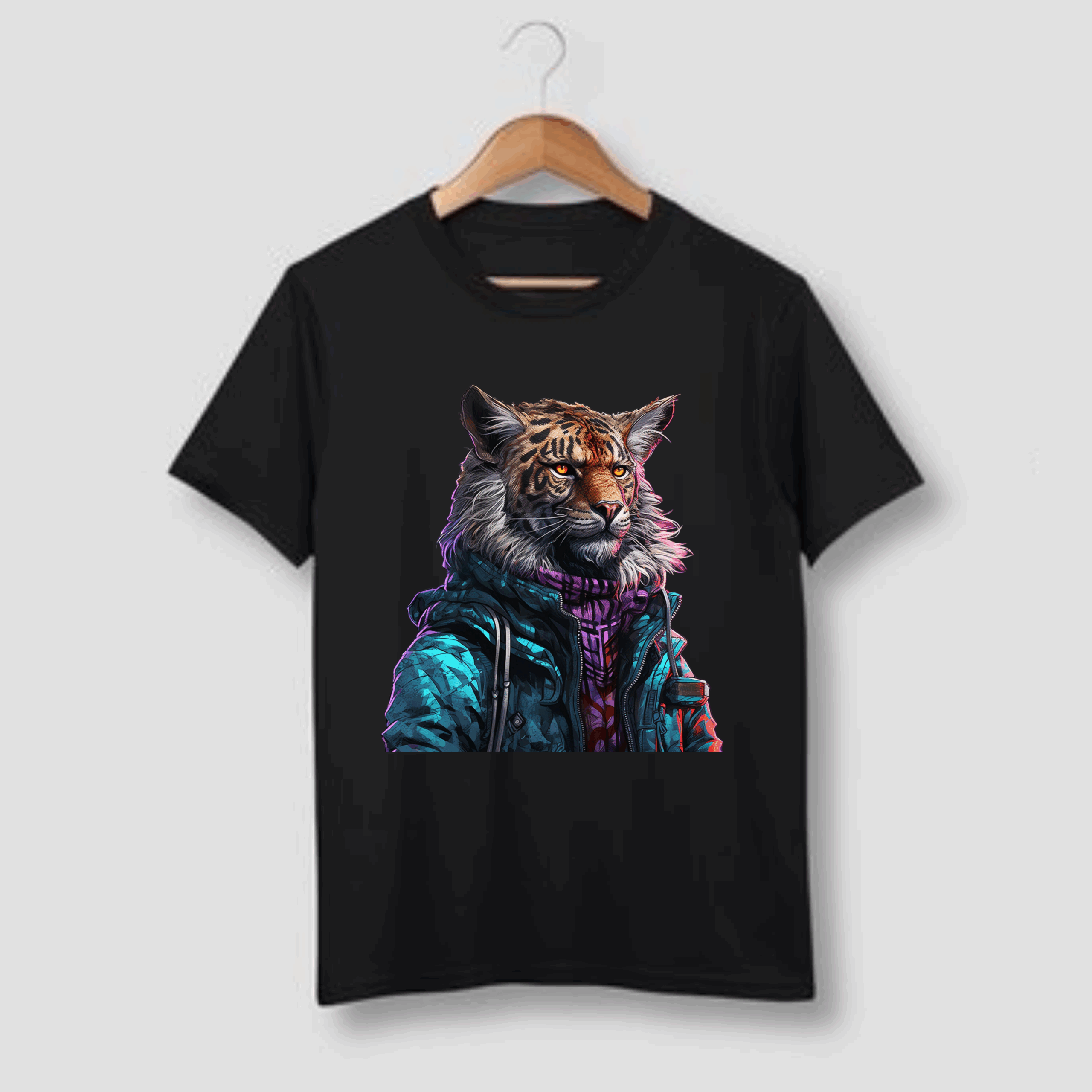 Streetwear Lion Tshirt Print
